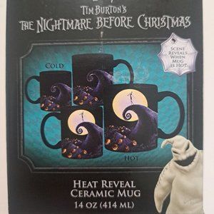 Disney Nightmare Before Christmas Heat Reveal Mug 14 oz Ceramic Jack Skellington